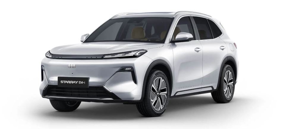 GEELY Starray EM-i 1.5 Pro | Rijklaar! | 18,4 kWh batterij |, Auto's, 12 maanden, Zwart, 4 cilinders, Wit