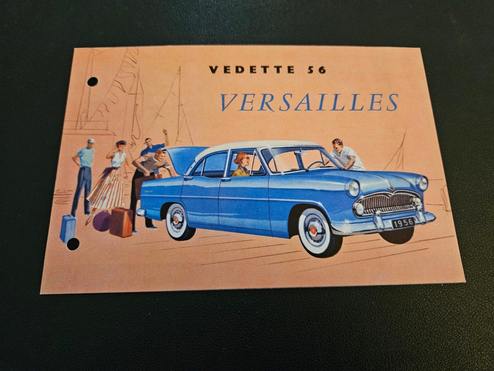 Brochure Simca Vedette Versailles 1956, Ophalen of Verzenden, Zo goed als nieuw, Overige merken