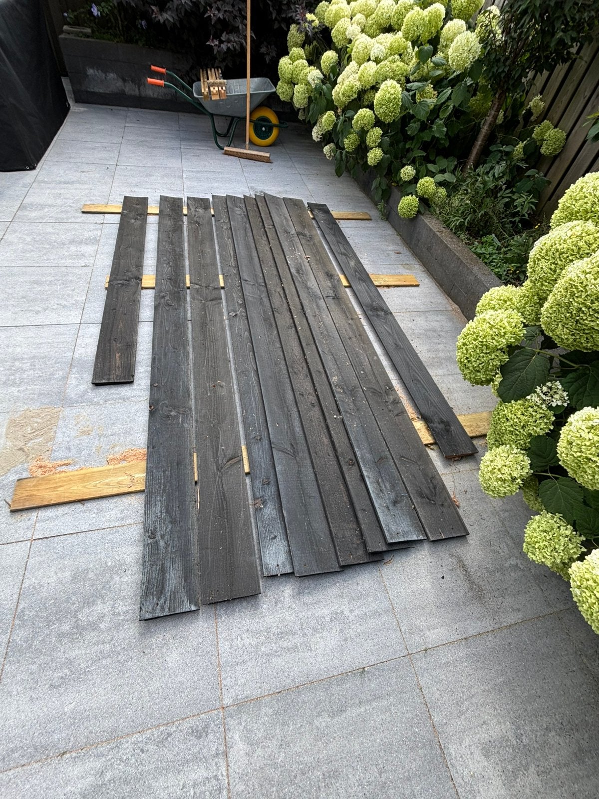 Zweeds rabat planken Douglas, Tuin en Terras, Ophalen, Gebruikt, 250 cm of meer, Planken
