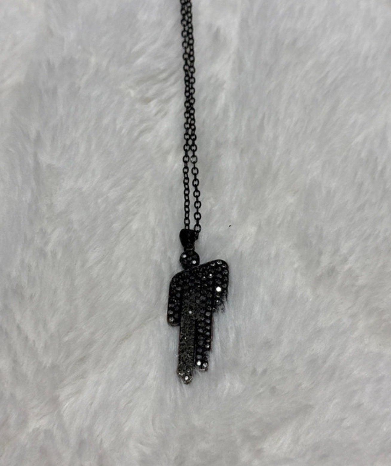Billie Eilish ketting, Happier Than Ever, Sieraden, Tassen en Uiterlijk, Kettingen, Zwart, Ophalen of Verzenden, Zo goed als nieuw