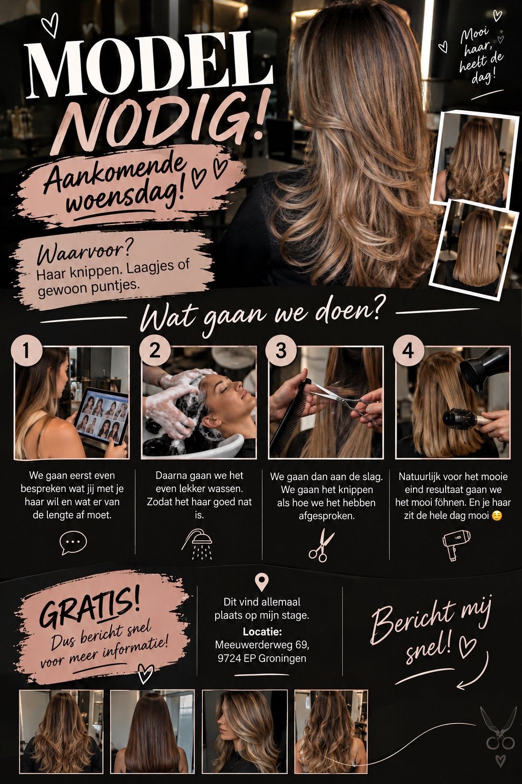 MODEL GEZOCHT VOOR KNIPPEN. 050, Alle leeftijden, Ophalen of Verzenden, Zo goed als nieuw