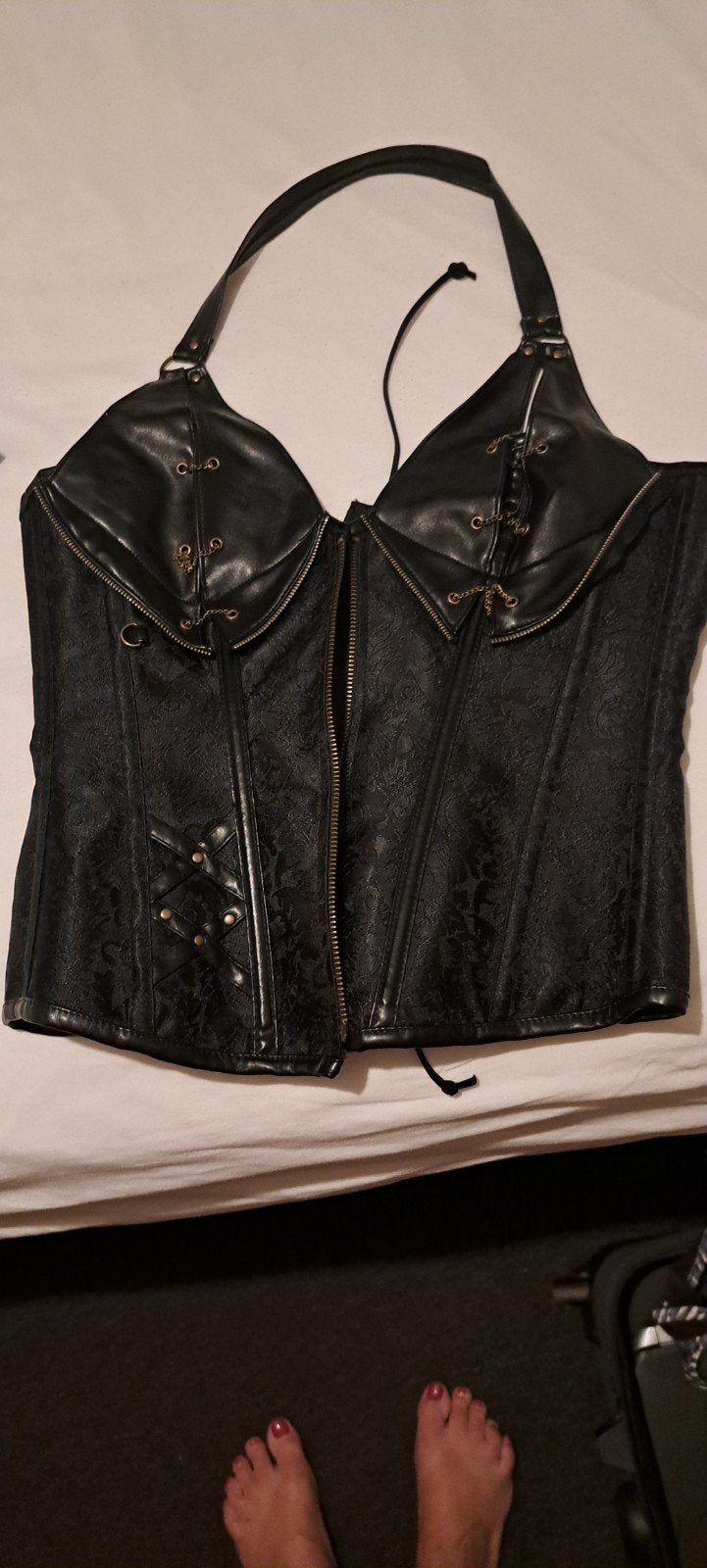 Prachtig zwart corset, Ophalen of Verzenden, Zo goed als nieuw, Zwart