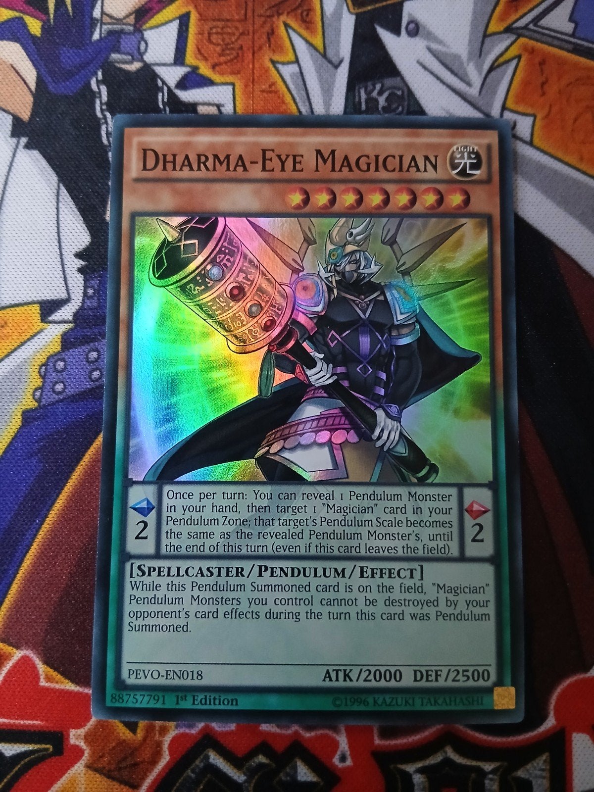 Dharma Eye Magician - Super Rare PEVO - Yu-Gi-Oh, Ophalen of Verzenden, Zo goed als nieuw, Foil