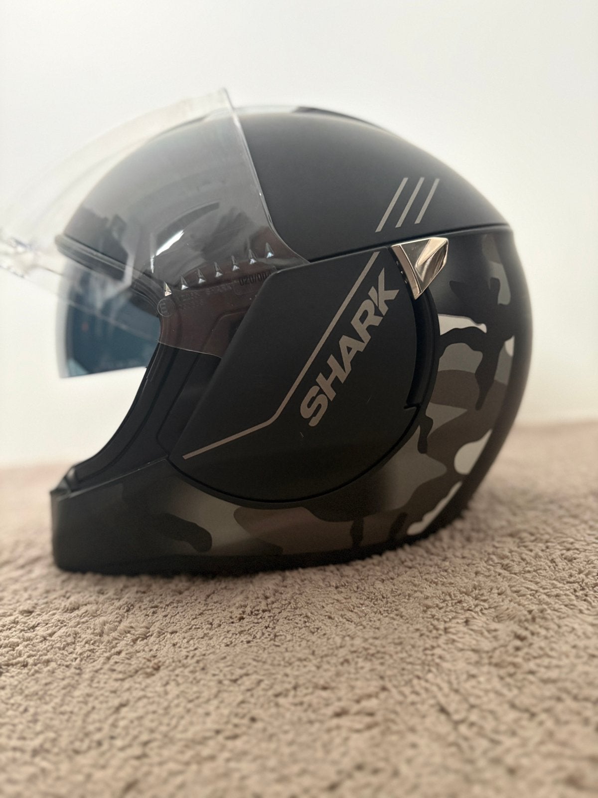 Te koop Shark helm maat M, Ophalen, M, Jethelm, Shark