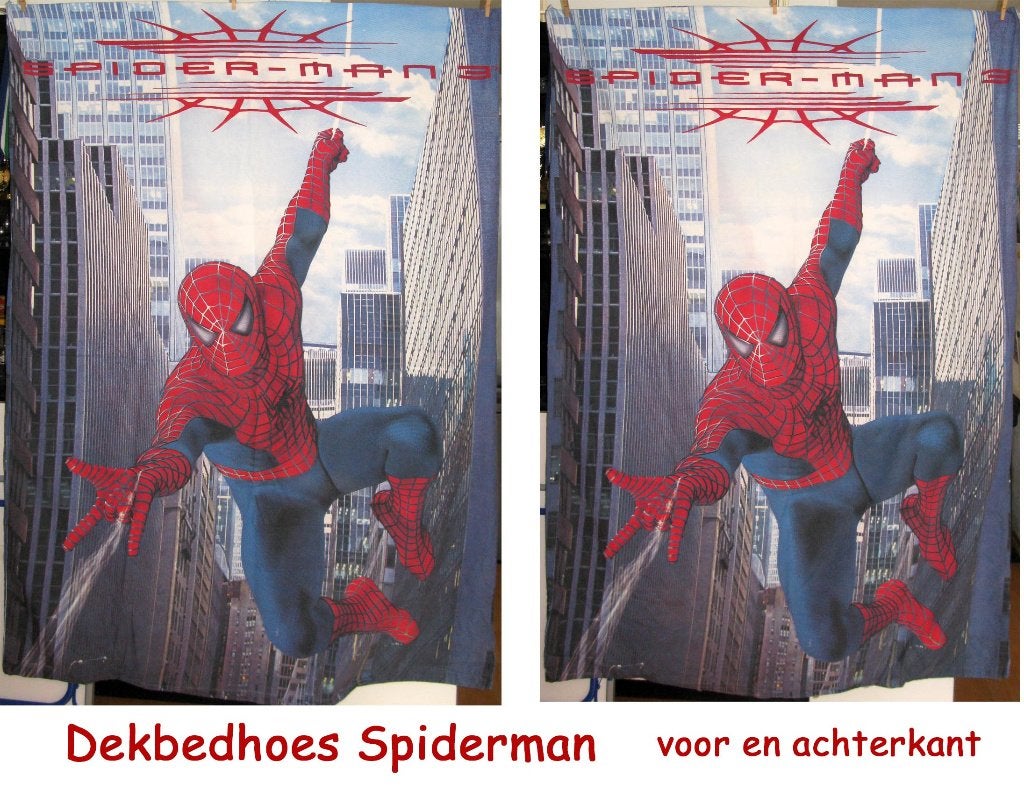 Kinderdekbedhoezen Spiderman, Star Wars, Transformers, e.a., Gebruikt, Overige kleuren, Jongetje of Meisje, Dekbedovertrek
