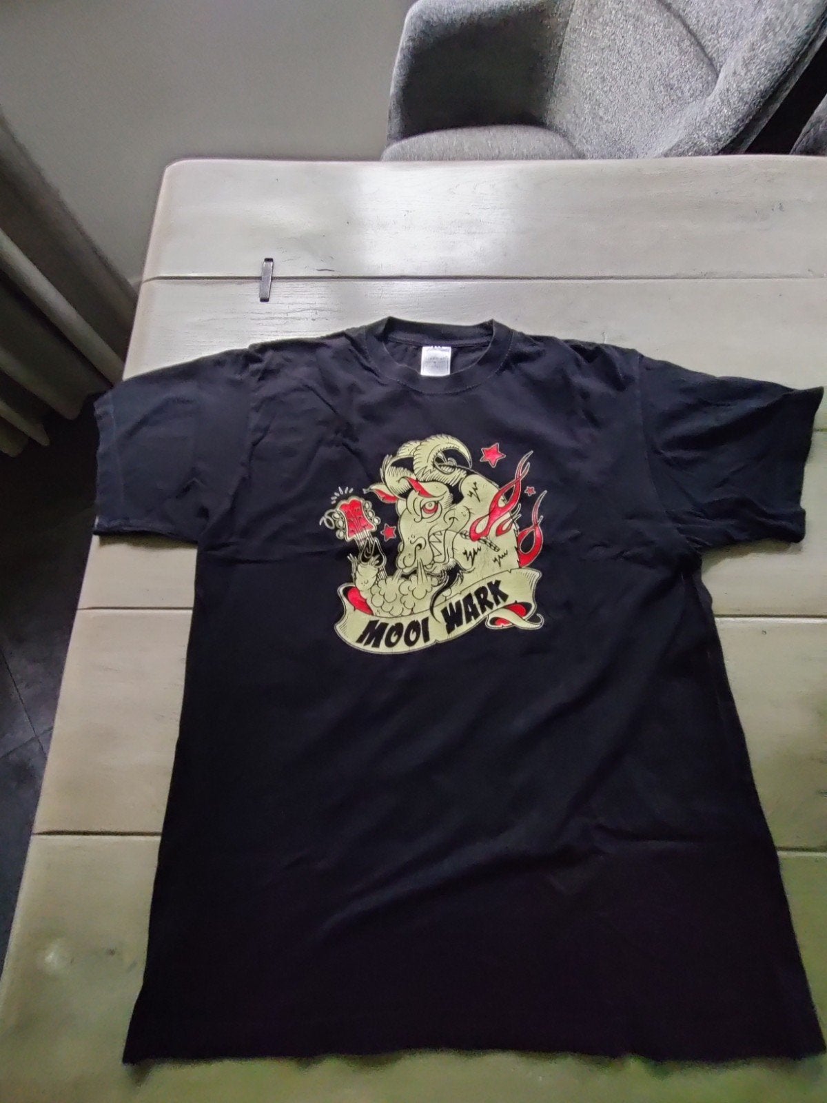 Zwart T-shirt met 'Mooi Wark' opdruk - Stedman Comfort, Stedman, Zwart, Ophalen of Verzenden, Gedragen