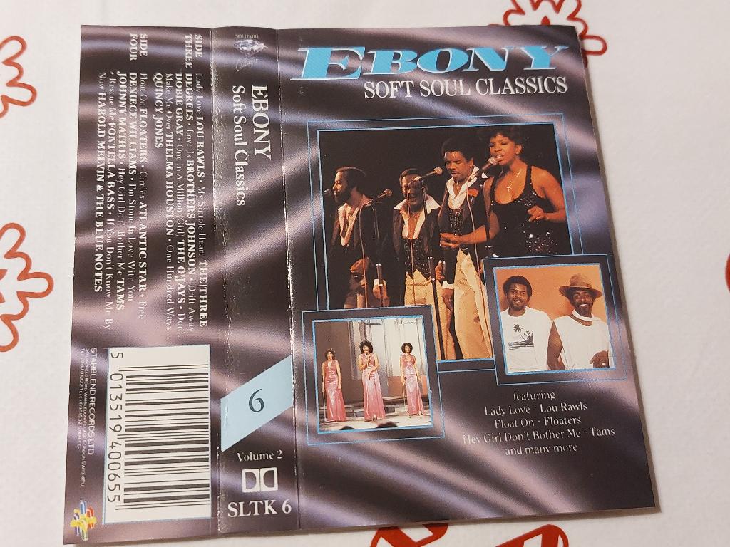 EBONY - SOFT SOUL CLASSICS VOLUME 1 (MC), Cd's en Dvd's, Cassettebandjes, Zo goed als nieuw, Origineel, Verzamelalbums, 1 bandje