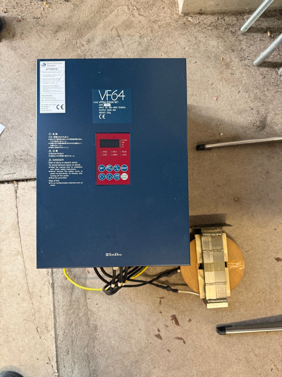 Frequentieomvormer ToyoDenki VF64, Ophalen, Gebruikt, Elektromotor