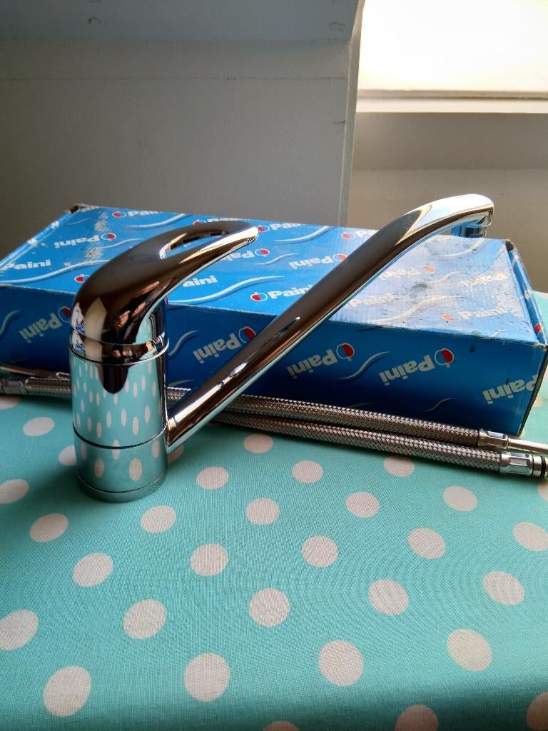 sanitair, Ophalen, Nieuw, Chroom, Kraan