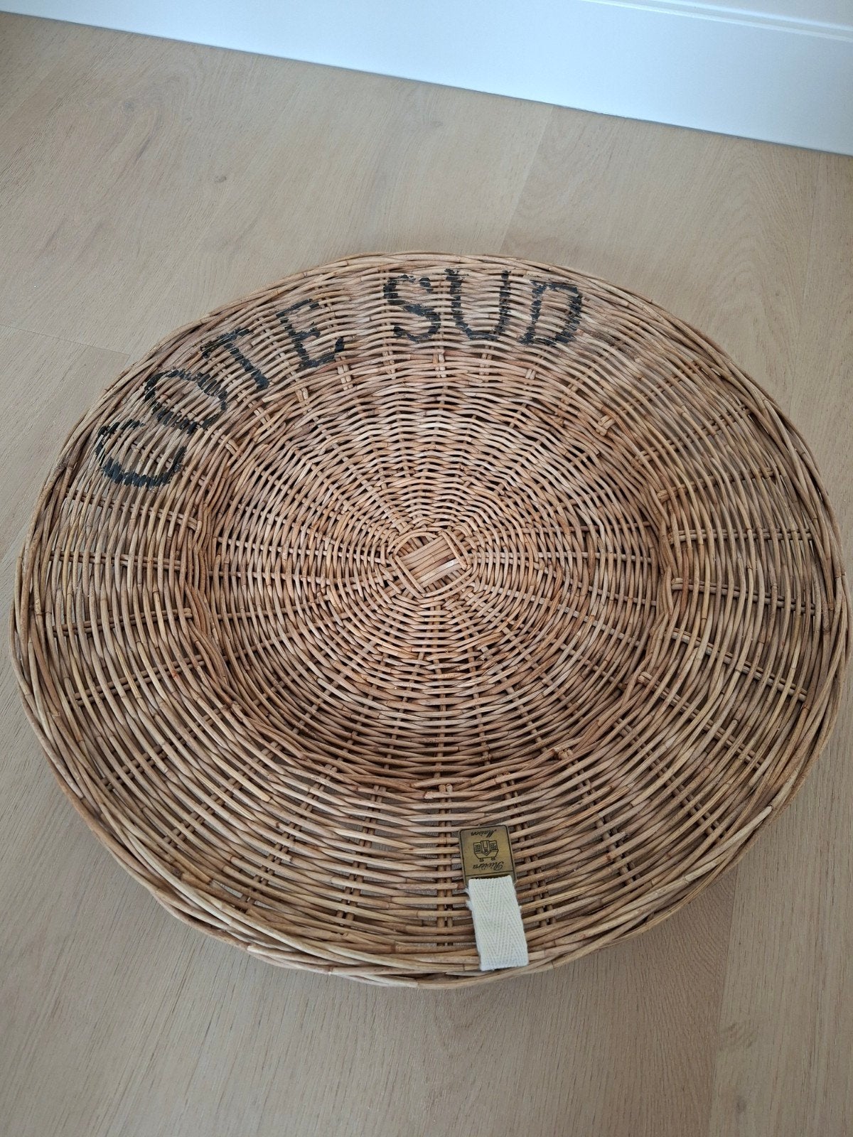 Riviera Maison grote rieten schaal  Ø 48 cm, Ophalen, Gebruikt, Schaal, Rond