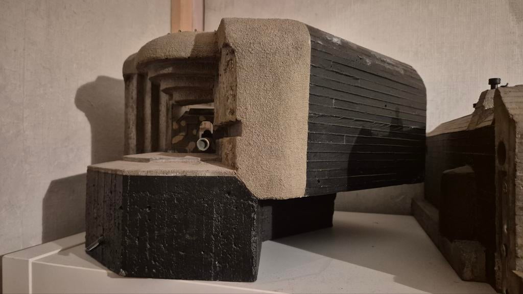 Handgemaakt museumstuk: Regelbau type 671 bunker model, Ophalen of Verzenden