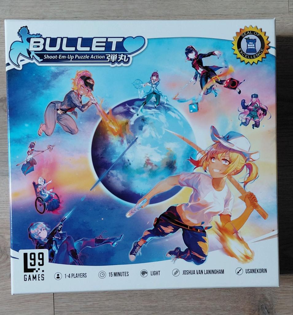 Bulletheart + tokencapsules - Bordspel, Een of twee spelers, Ophalen of Verzenden, Zo goed als nieuw, Level 99 Games