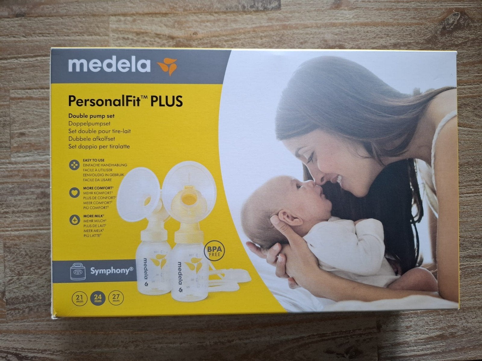 Medela dubbele afkolfset PersonalFit Plus, maat 24, Ophalen