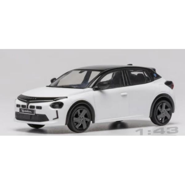 Lancia Ypsilon 2025 Wit Zwart Modelauto 1/43 Ixo Models, Hobby en Vrije tijd, Modelauto's | 1:43, Overige merken, Ixo Models, Auto