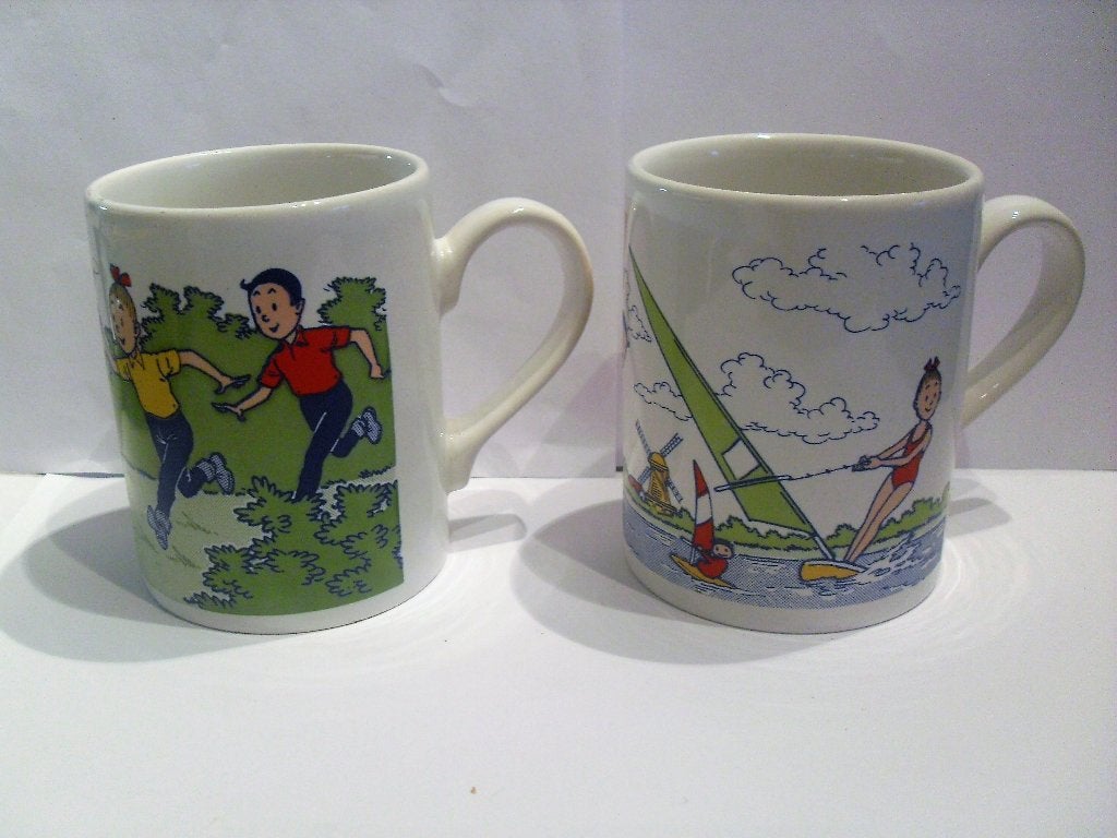 Suske en Wiske Bekers 1992 Mokken, Verzamelen, Stripfiguren, Ophalen of Verzenden, Suske en Wiske, Zo goed als nieuw, Gebruiksvoorwerp