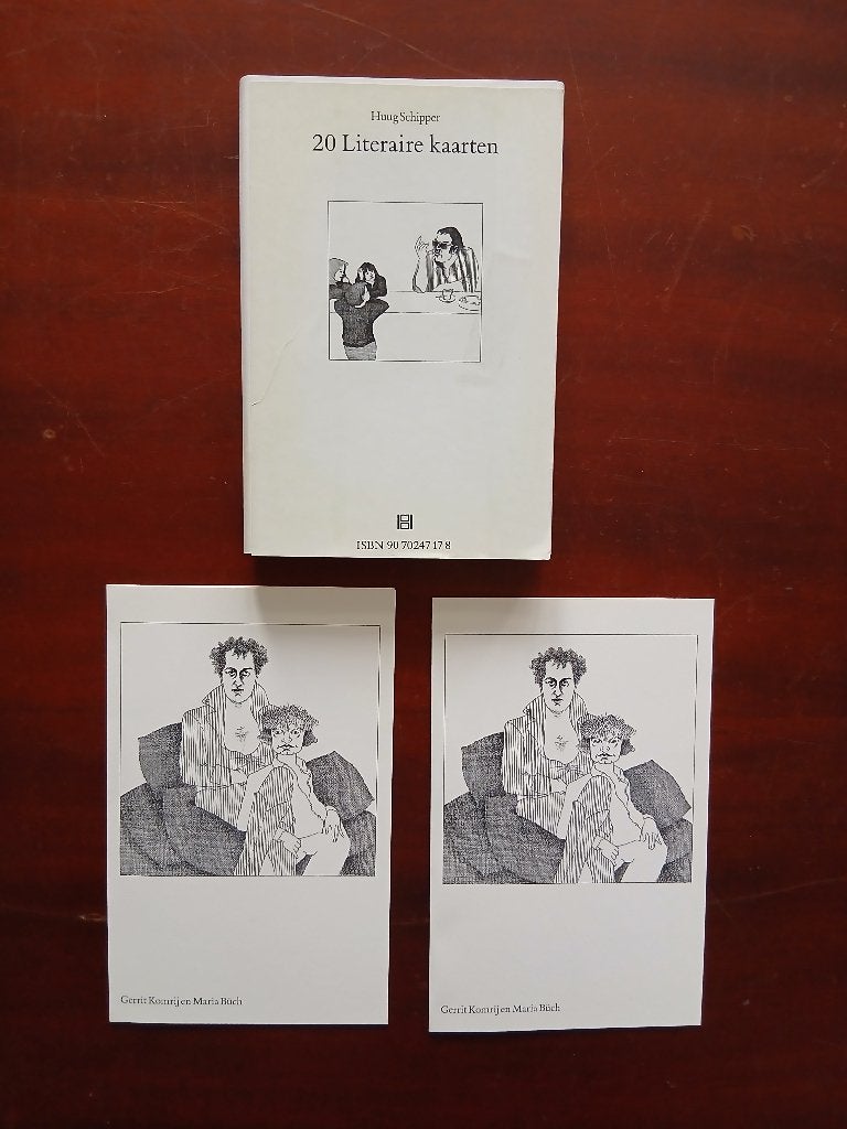 Kaarten Literair 20 x o.a. Boudewijn Buch en Gerrit Komrij, Ophalen of Verzenden, Zo goed als nieuw, Nederland