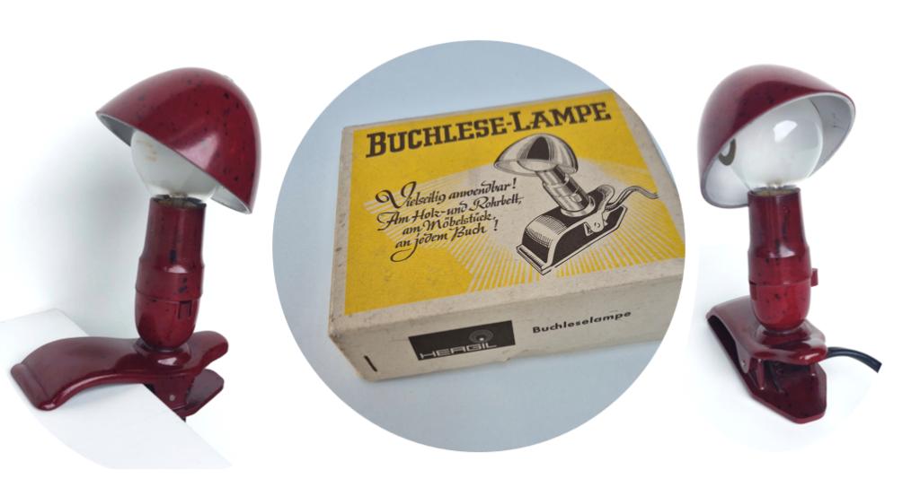 Vintage leeslampje - Hergil - Jaren 50 - Ongebruikt, Ophalen of Verzenden