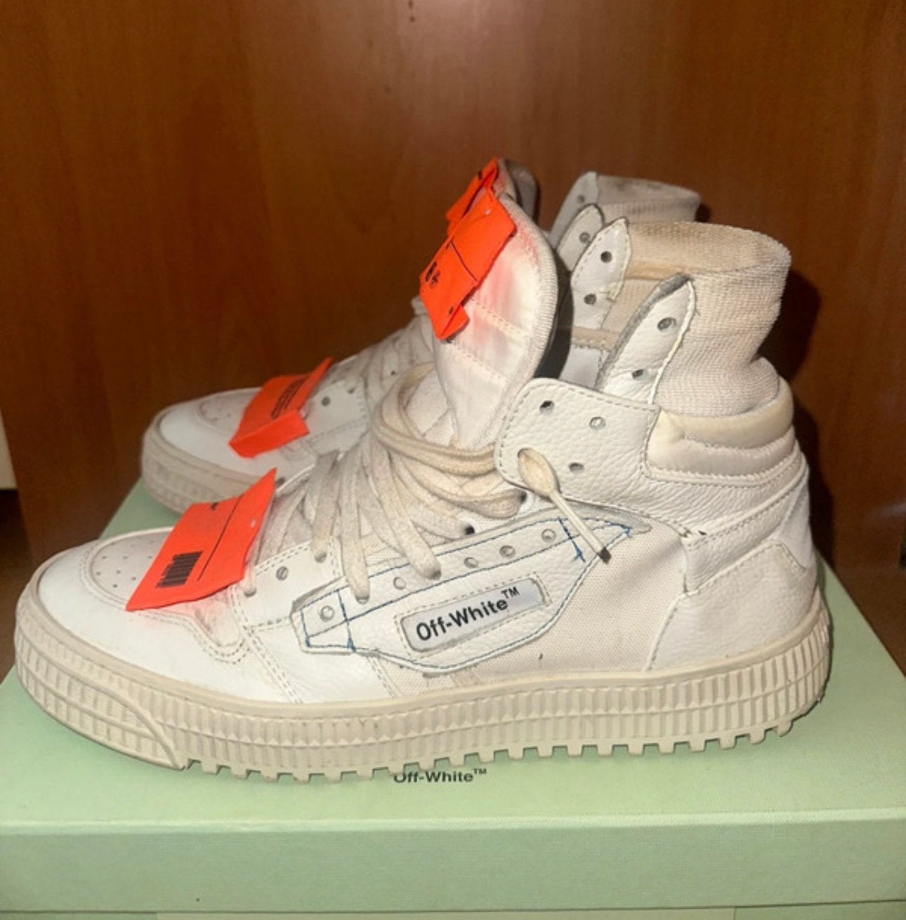 Off-White off-court Virgil Abloh witte sneakers schoenen, Wit, Ophalen of Verzenden, Sneakers of Gympen, Gedragen