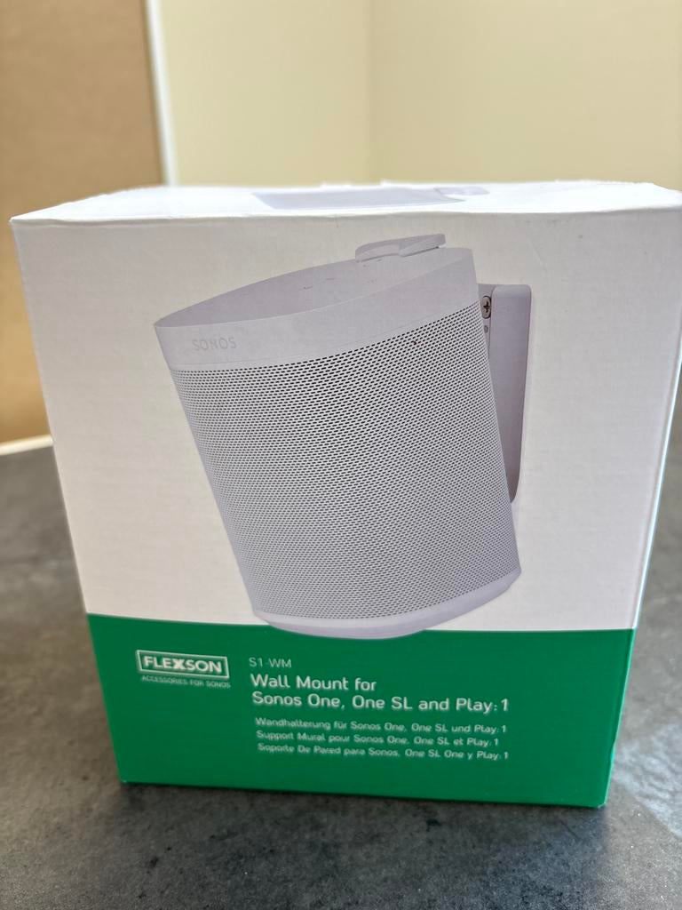Flexson S1-WM Muurbeugel voor Sonos One, One SL & Play:1, Overige typen, Nieuw, Minder dan 60 watt, Ophalen