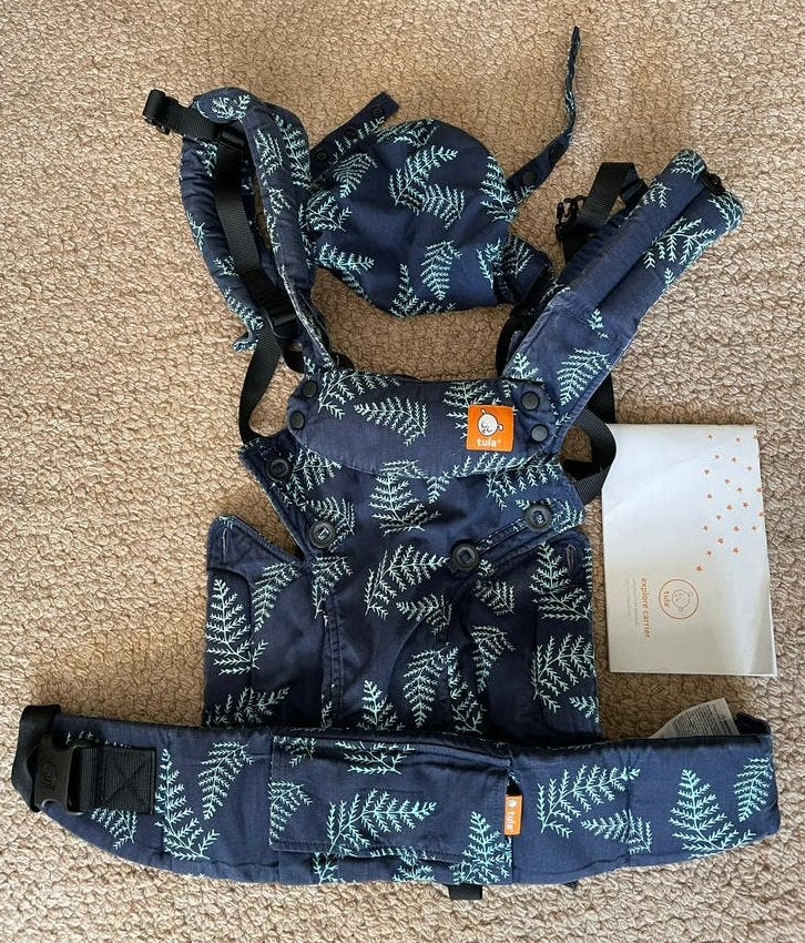 Tula Explore Draagzak - Everblue (3,2 kg - 20 kg), Gebruikt, Buik, Rug of Zij, Draagzak, Ophalen