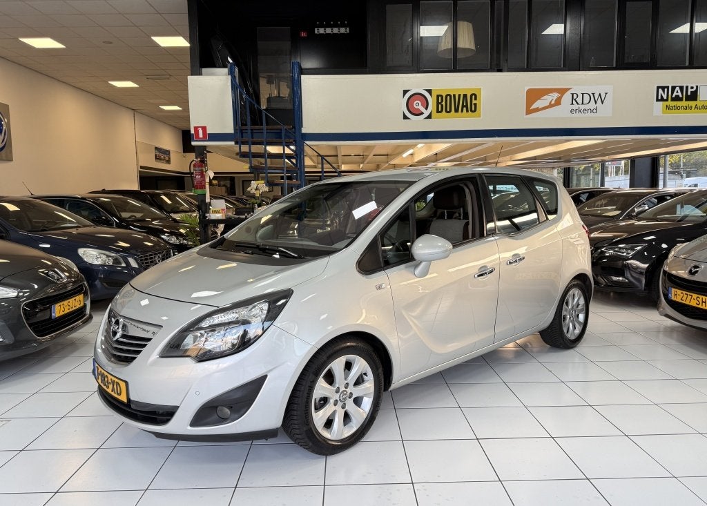 Opel Meriva 1.4 Turbo Cosmo Automaat Bovag Garantie, Auto's, Automaat, Dealer onderhouden, Stof, Gebruikt