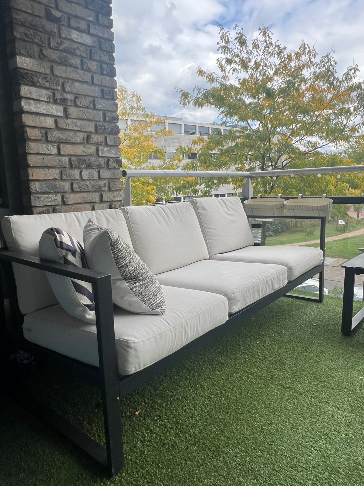 Mooie en comfortabele loungeset (Jutlandia) – RVS Aluminium, Tuin en Terras, Ophalen, Gebruikt, Aluminium