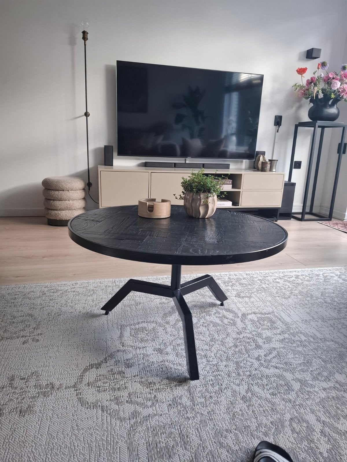 salontafel riviera maison, Huis en Inrichting, 50 tot 100 cm, Rond, Zo goed als nieuw, Minder dan 50 cm