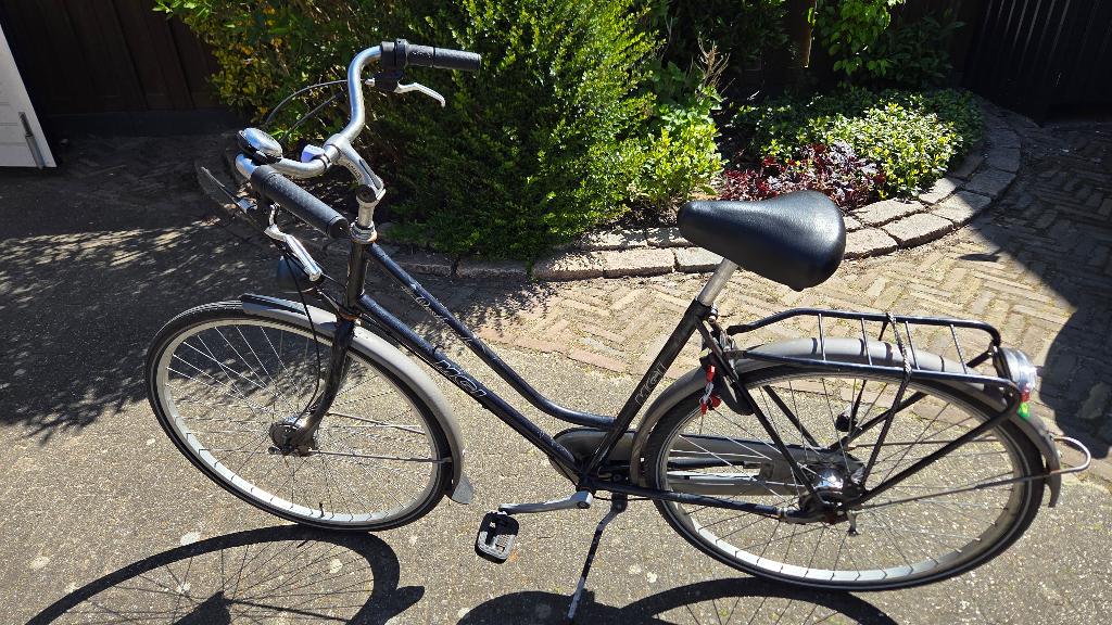Damesfiets 3 versnellingen, Gebruikt, Versnellingen, Trommelrem, Ophalen