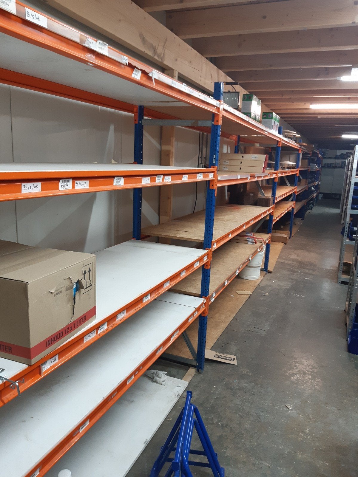 magazijn stelling, Ophalen