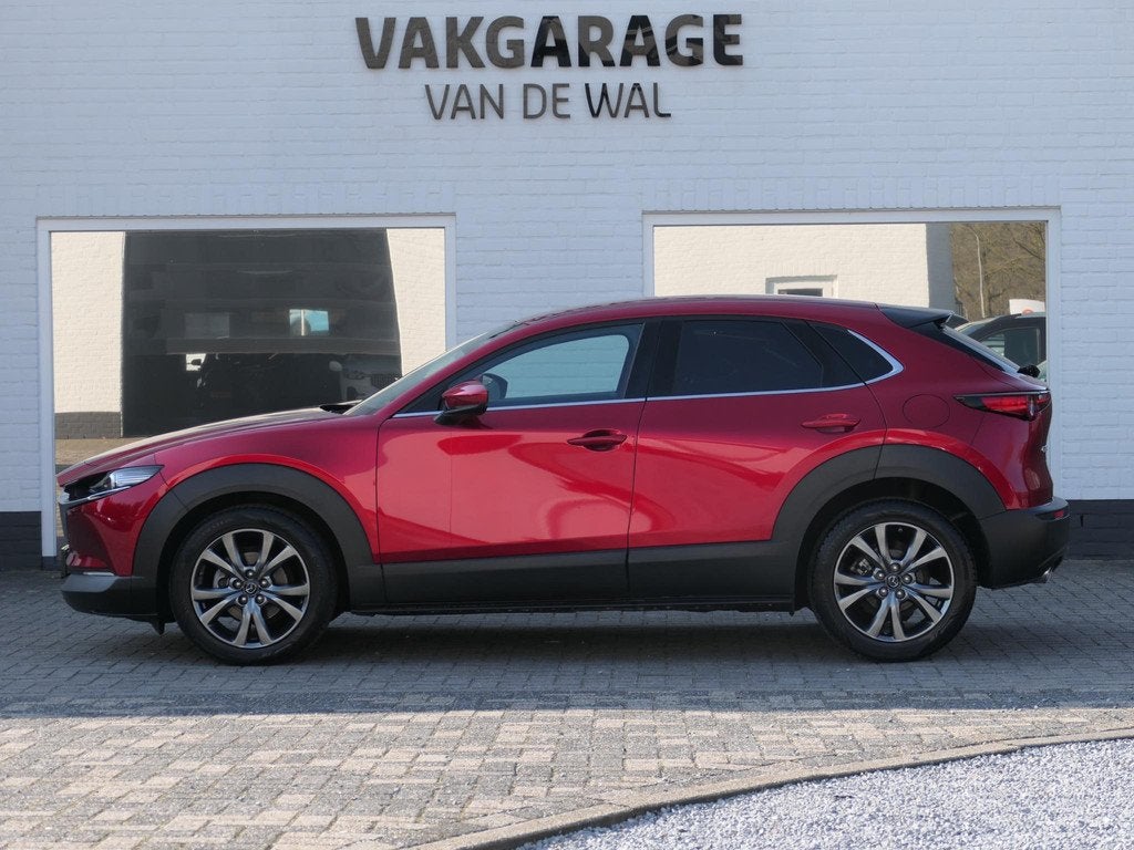 Mazda CX-30 2.0 e-SkyActiv-X M Hybrid Selection | 360°-came, Auto's, Mazda, 1998 cc, Stof, Gebruikt, Bedrijf