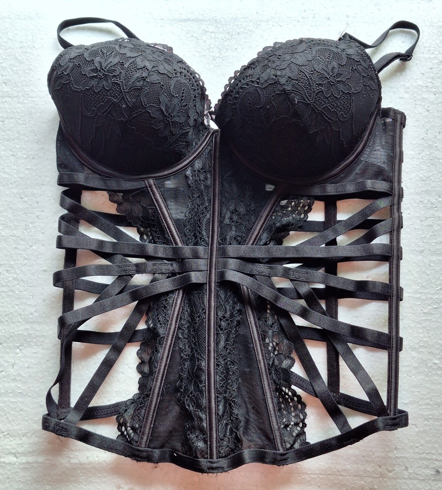 Supersexy zwart corset van Censored maat 75C, Kleding | Dames, Verzenden, Zwart, Body of Korset