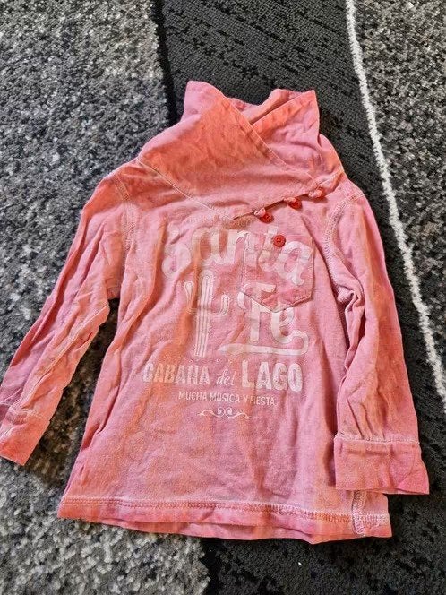 Roze shirt Maat 74 h3, Kinderen en Baby's, Babykleding | Maat 74, Just small, Meisje, Onbekend, Ophalen of Verzenden