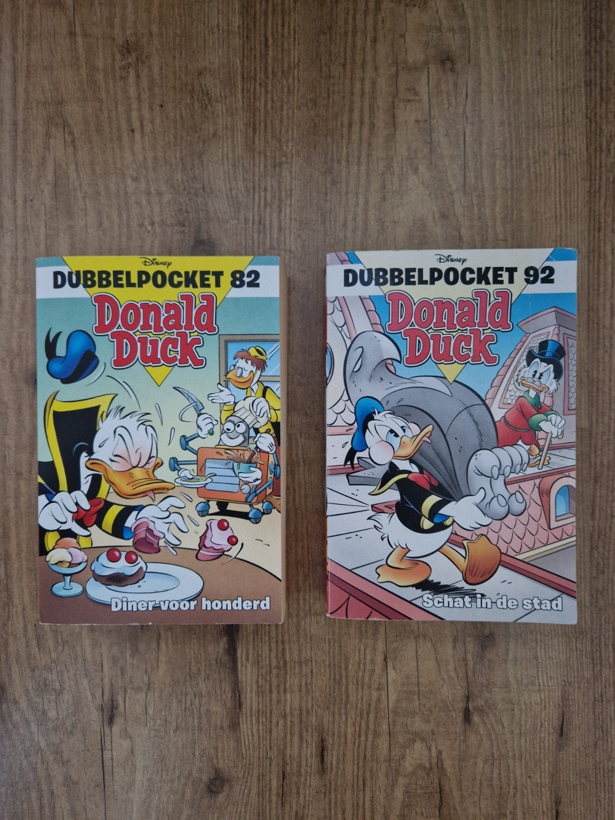 Donald Duck Dubbelpocket 82 en 92, Boeken, Stripboeken, Meerdere stripboeken, Ophalen of Verzenden, Gelezen, Walt Disney