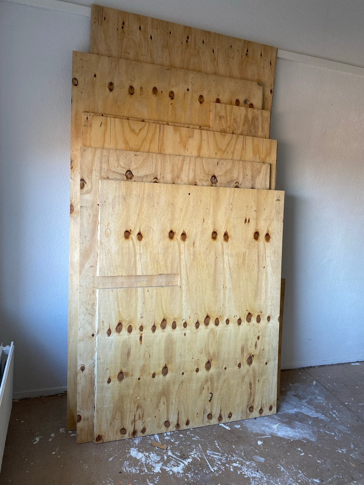 Multiplex platen a 25 m2, Doe-het-zelf en Verbouw, Hout en Planken, Ophalen, Minder dan 25 mm, Zo goed als nieuw, 200 tot 250 cm