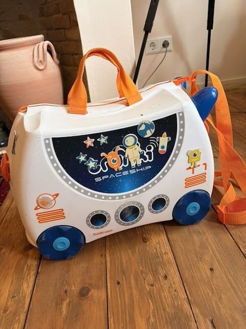 Trunki ruimteship koffer | Suitcase, Wieltjes, Hard kunststof, Minder dan 50 cm, Ophalen of Verzenden