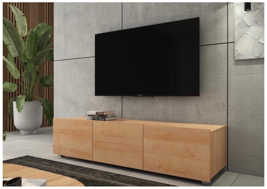 Tv meubel NIEUW!, Ophalen, 100 tot 150 cm, Eikenhout, Nieuw