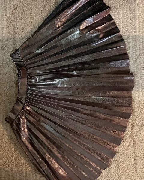 Zara metallic plissé rokje nieuw met kaartje!, Meisje, Nieuw, Ophalen of Verzenden, Zara