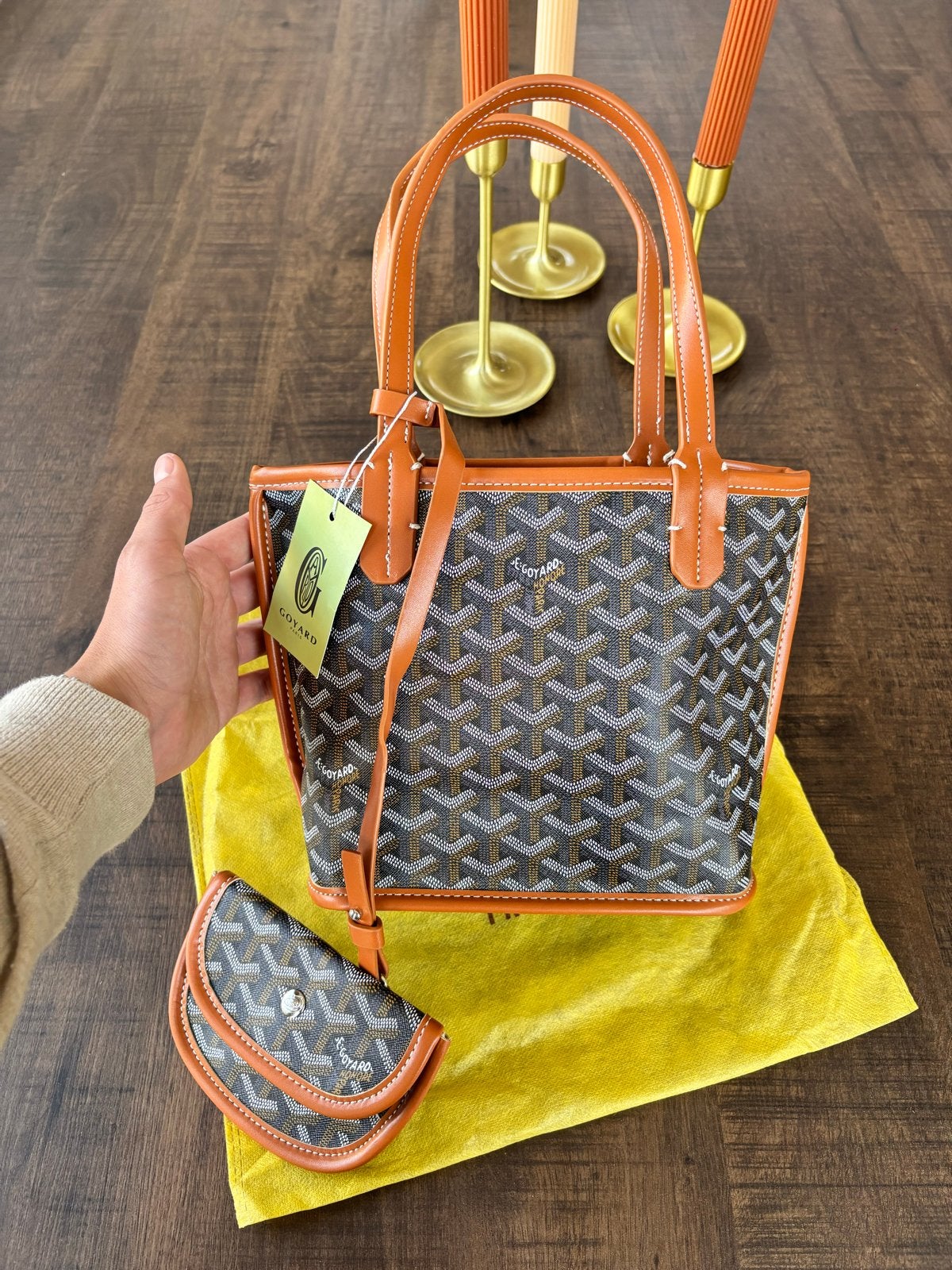 Goyard Saint Louis met Portemonnee - nieuw, Ophalen of Verzenden, Nieuw, Bruin, Handtas