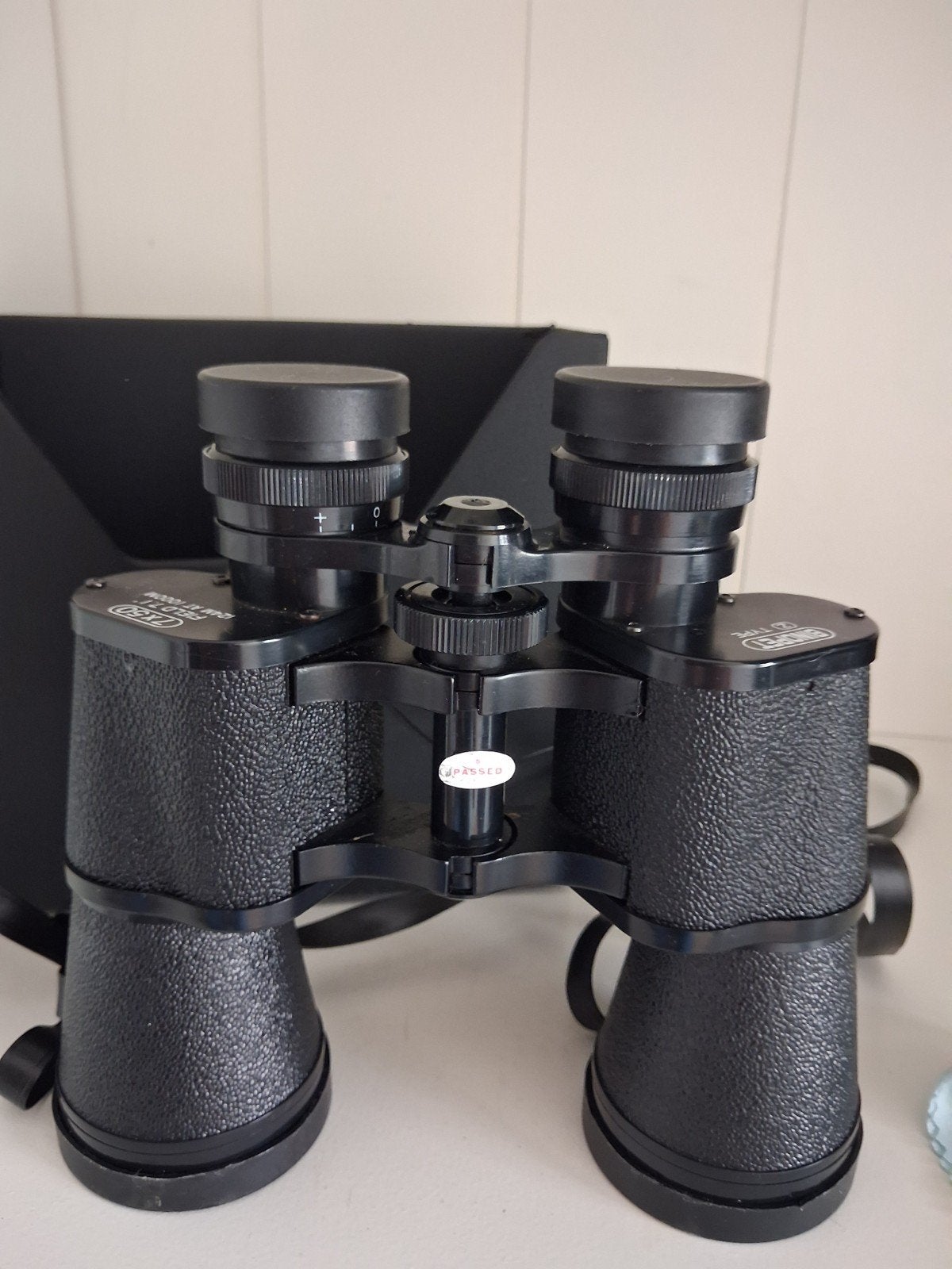 Vintage Verrekijker 7x50 met hoes, Gebruikt, Minder dan 8x, Met hoes of tas, Porro (met knik)