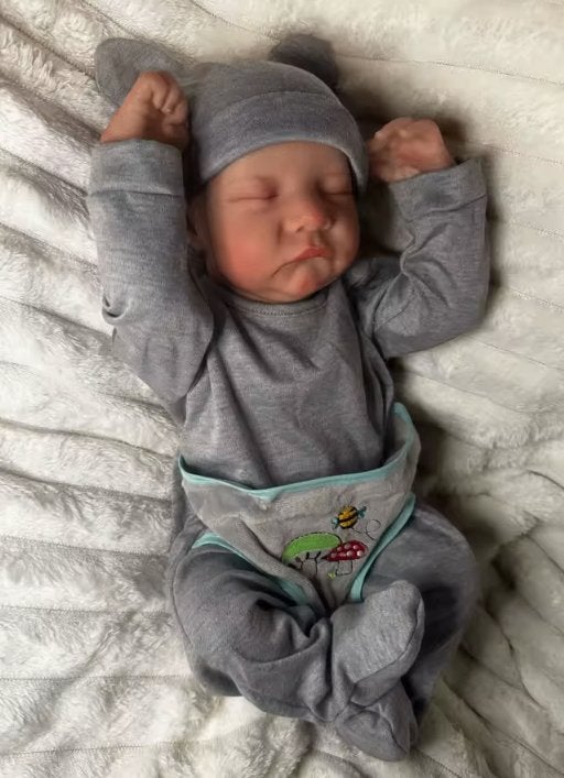 Realistische baby pop levensecht Levi (49cm), Verzamelen, Poppen, Ophalen of Verzenden, Nieuw, Pop