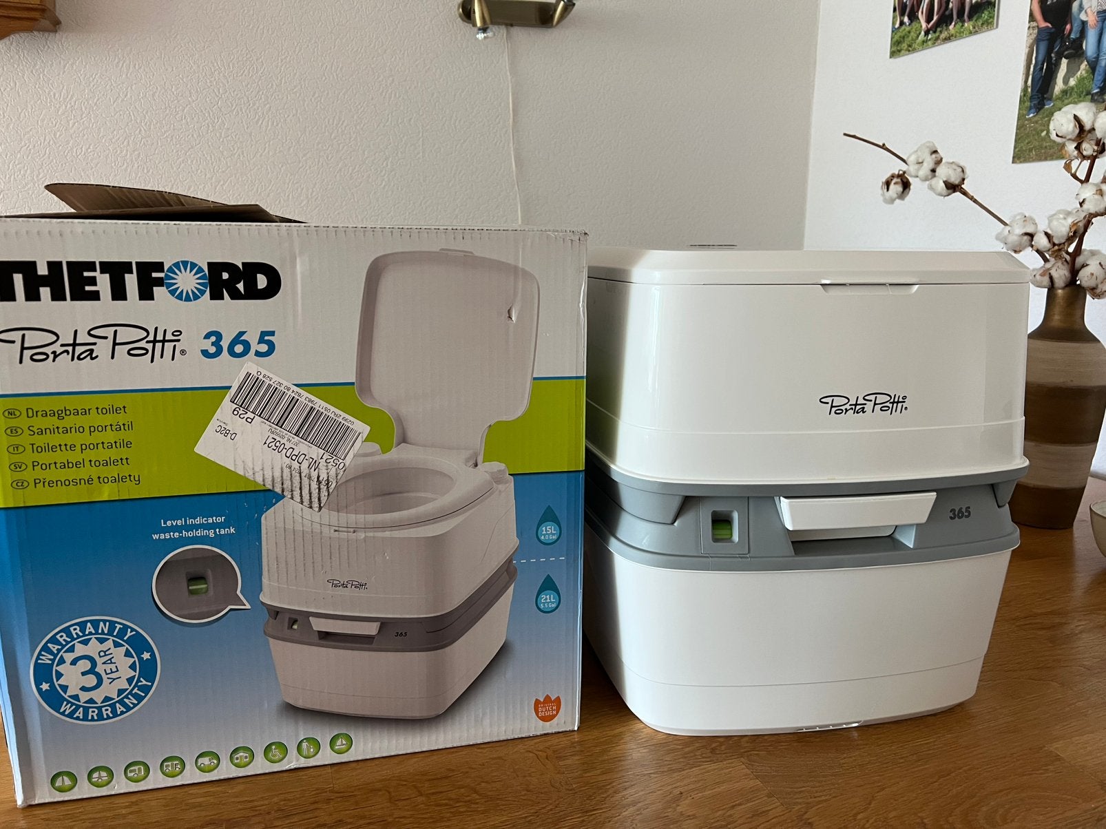 Porta potti draagbaar toilet, Ophalen, Zo goed als nieuw