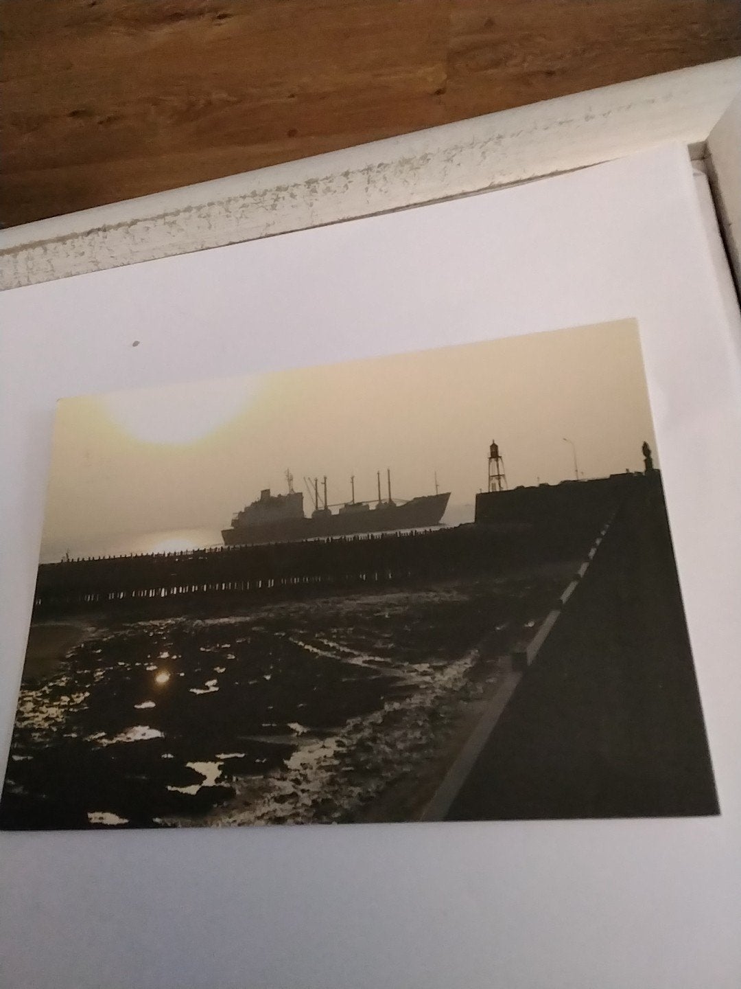 Oude ansichtkaart VLISSINGEN  met schip en poststempel, Ophalen of Verzenden, 1960 tot 1980, Gelopen, Zuid-Holland