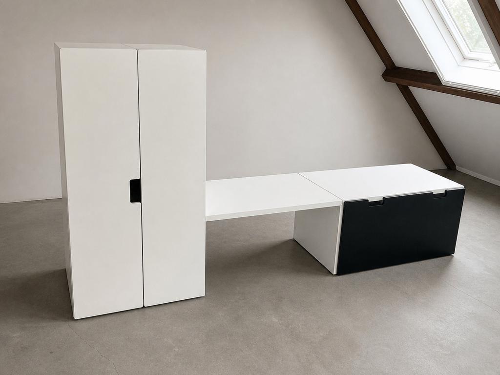 SMÅSTAD Speelgoedkist met bank + bank + kast, Kinderen en Baby's, Kinderkamer | Commodes en Kasten, Ophalen of Verzenden, 50 tot 70 cm