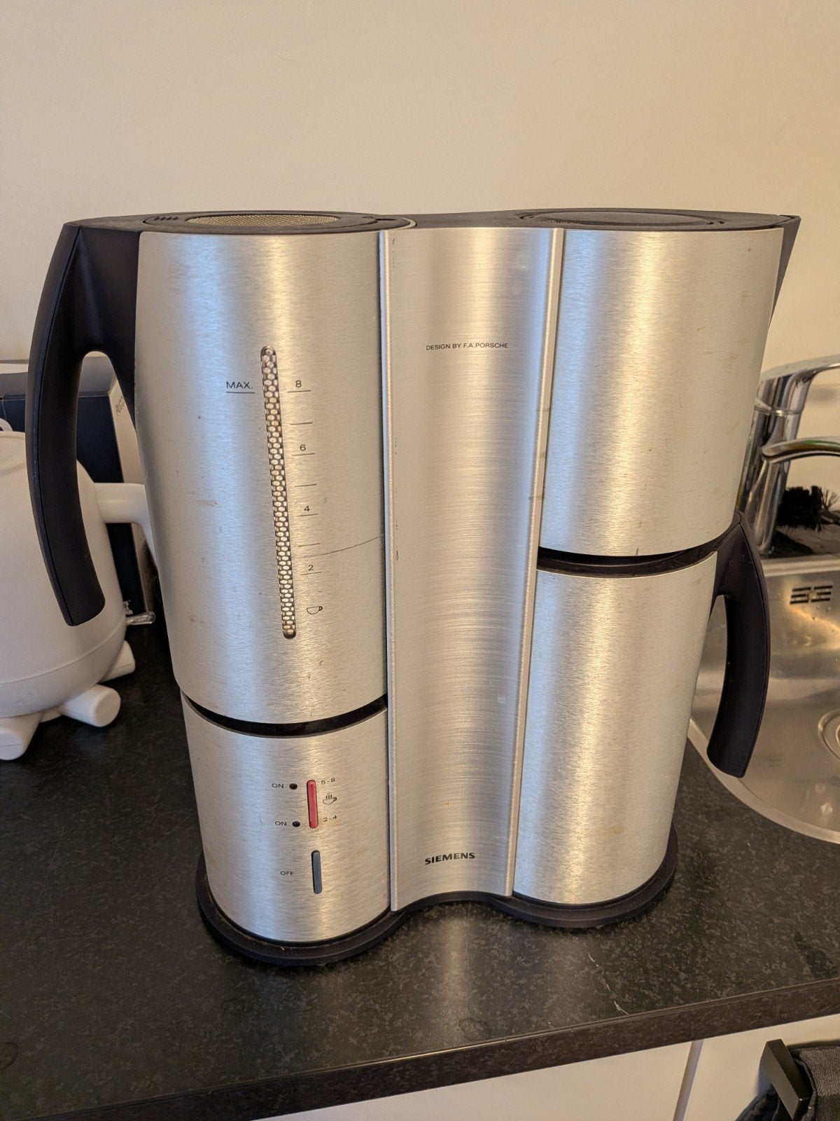 Siemens koffiezetapparaat - Design by F.A. Porsche, Ophalen of Verzenden, Gebruikt, Koffiemachine