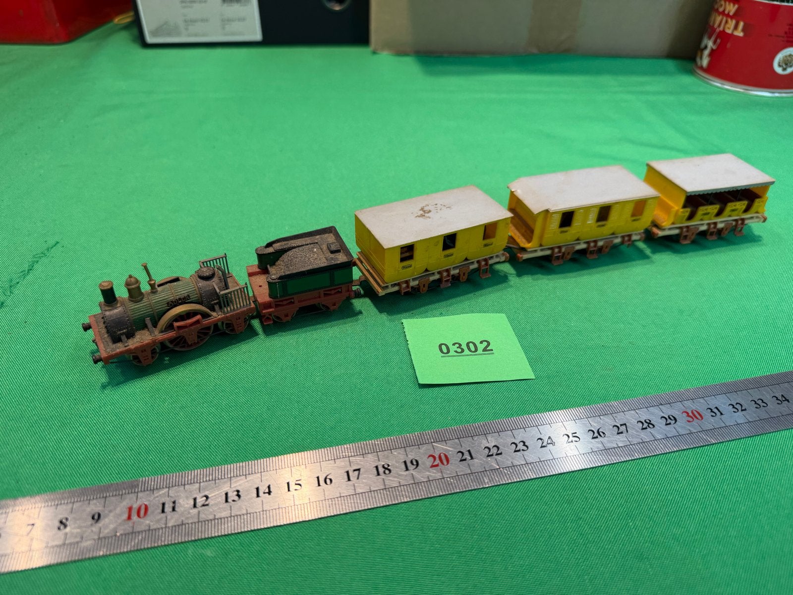 302- Knutsel Trix Treinset 'Adler' met Locomotief en Wagons, Hobby en Vrije tijd, Wisselstroom, Ophalen of Verzenden, Analoog