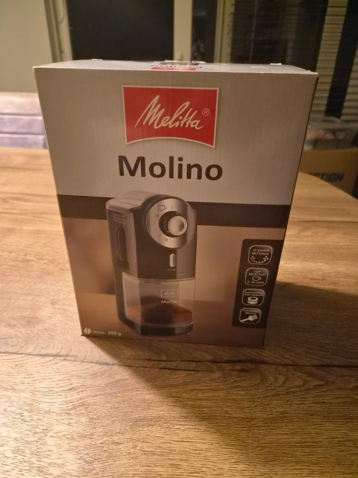 Melitta Molino koffiemolen - Nieuw in verpakking, Witgoed en Apparatuur, Koffiezetapparaten, Ophalen of Verzenden, Nieuw, Koffiemachine