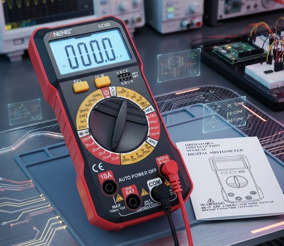Professionele Multimeter met Capaciteitsmeter, Ophalen of Verzenden