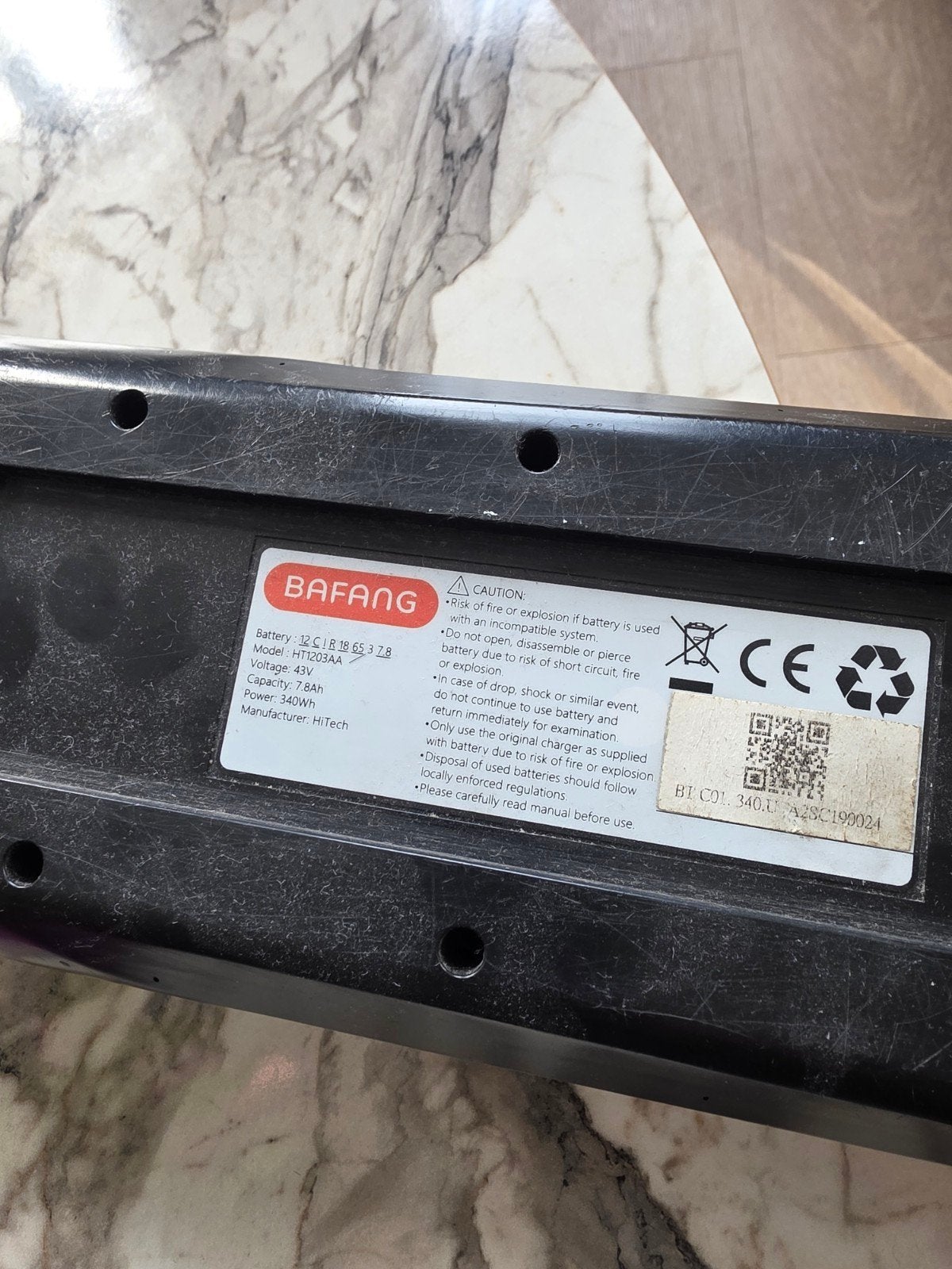 (43) BAFANG HT1203AA

7.8Ah 340Wh), Gebruikt