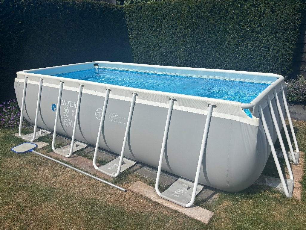 Intex opzet zwembad 400x200x100, Ophalen of Verzenden, Zo goed als nieuw, Rechthoekig, Minder dan 80 cm