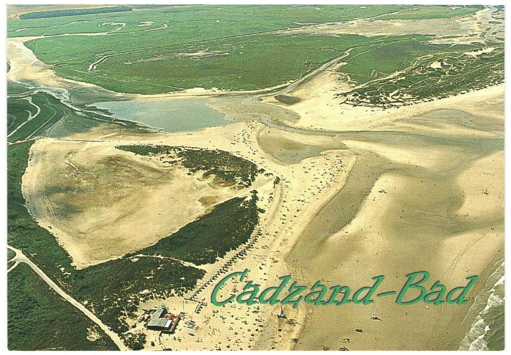 805008	Cadzand	80+ Zeeland	Bad	 zegel	 5 voor de kaart, Ophalen of Verzenden, 1980 tot heden, Gelopen, Zeeland